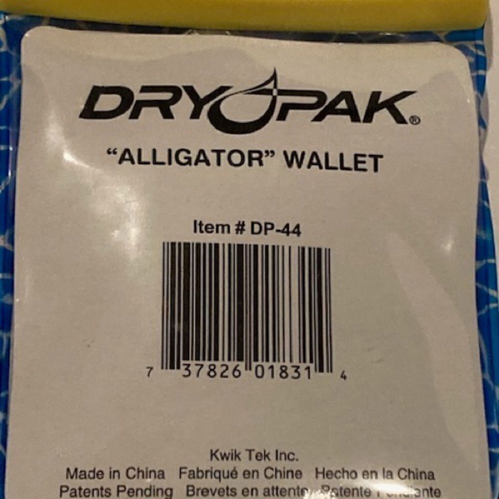 NEW Dry Pak Alligator Wallet - Waterproof/Floating - for ID, Credit Cards, Keys - Picture 3 of 9